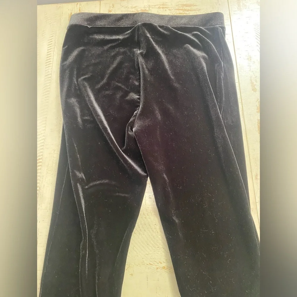 J Crew Black Velvet Leggings